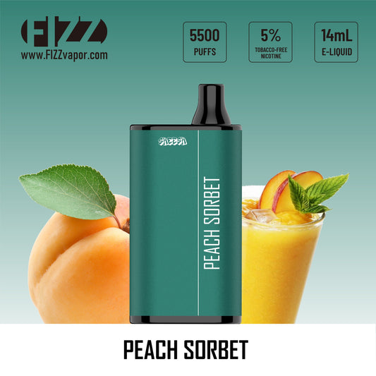 Buy Sheesh Peach Sorbet Hookah Flavor - Fizz Vapor